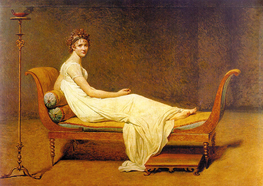 Jacques-Louis  David Portrait of Madame Recamier